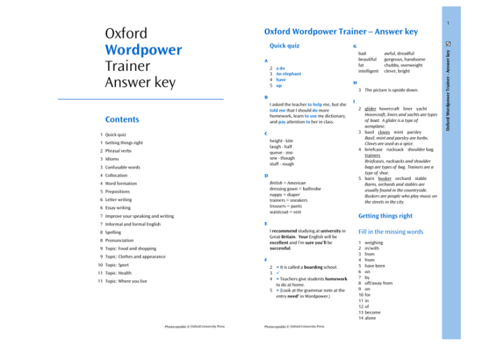 Tym the trainer answer key quizlet