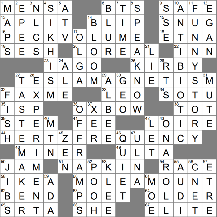 After a fashion crossword clue