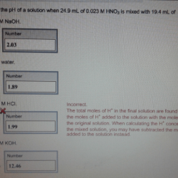 Find the ph of a 0.010mhno2 solution.