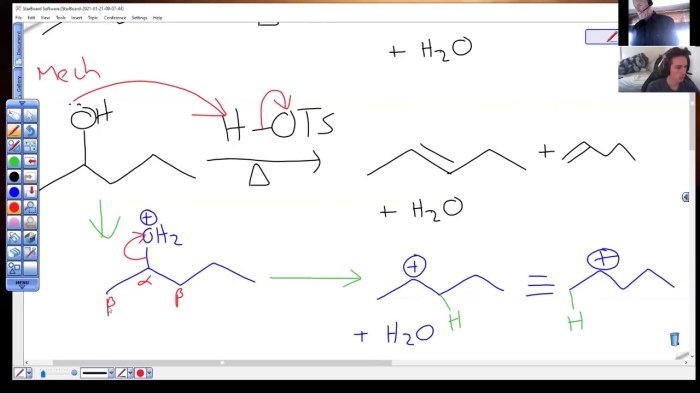 Draw the major product for the dehydration of 2-pentanol